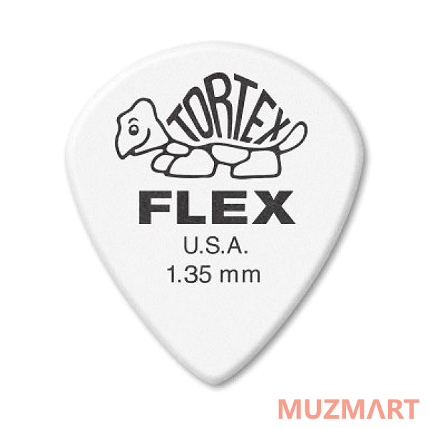 Dunlop 466R1.35 Tortex Flex Jazz III XL Медиаторы, 72шт