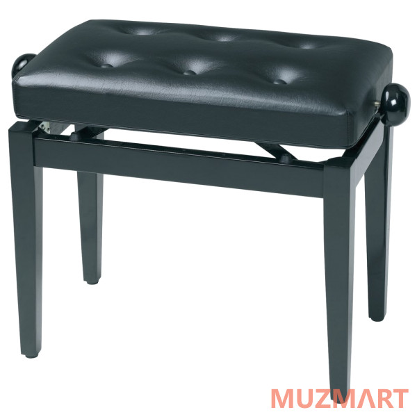 Gewa 130300 Piano Bench Deluxe Black Highgloss банкетка черная глянцевая сиденье искуственная кожа