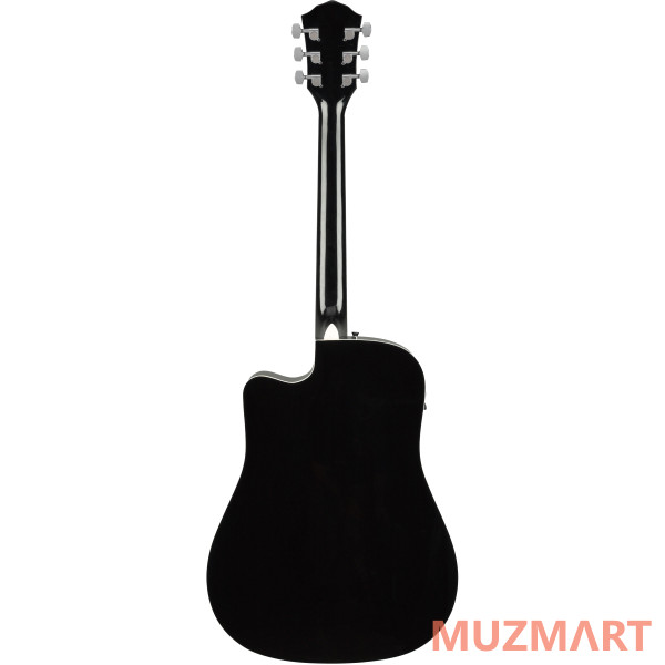 Fender FA-125CE Dreadnought, Black Электроакустическая гитара