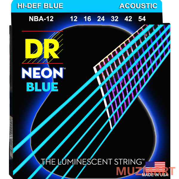 DR NBA-12 HI-DEF NEON Струны для акустической гитары
