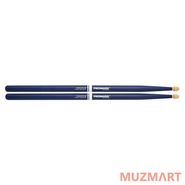 Promark RBH565AW-BLUE 5A Rebound Барабанные палочки, синие, смещенный баланс, орех гикори.
