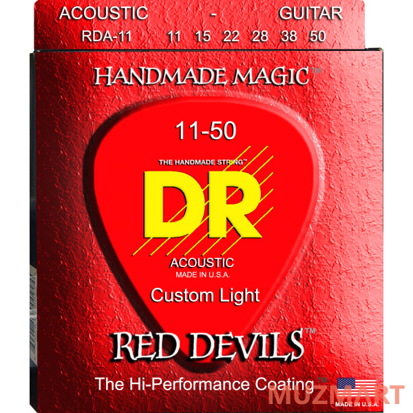 DR RDA-11 RED DEVILS Струны для акустической гитары
