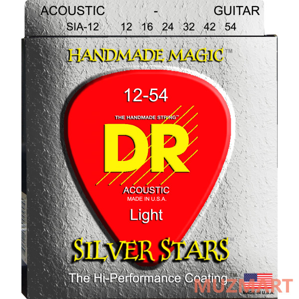 DR SIA-12 SILVER STARS Струны для акустической гитары