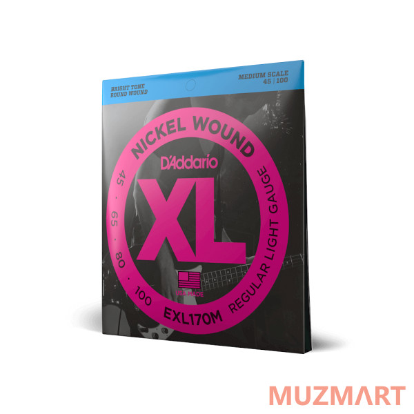 D'Addario EXL170M Струны для 4-струнной бас-гитары