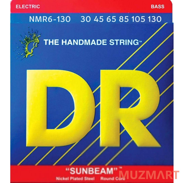DR NMR6-130 SUNBEAM Струны для 6-струнной бас-гитары