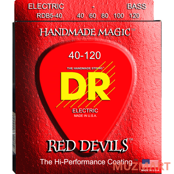 DR RDB5-40 Струны для 5-струнной бас-гитары