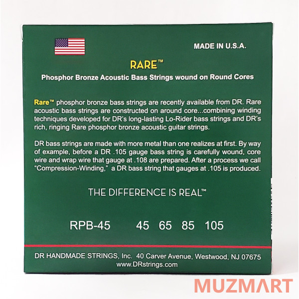 DR RPB-45 Струны для 4-струнной бас-гитары