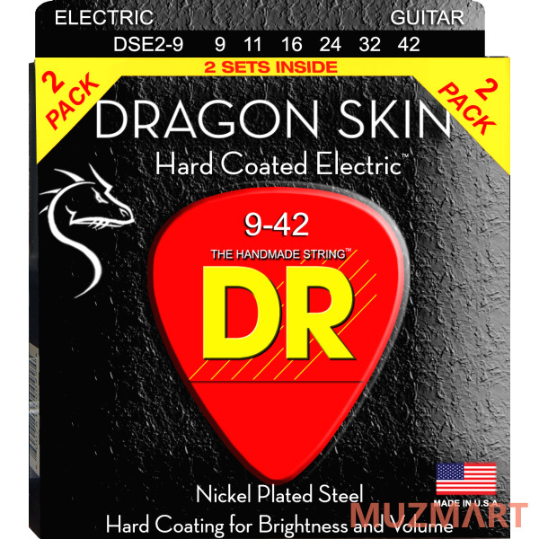 DR DSE-2/9 Струны для электрогитары, 2 комплекта