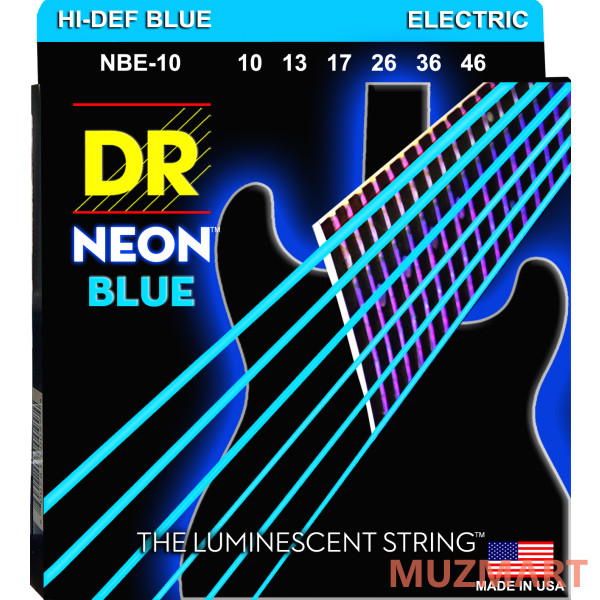DR NBE-10 HIGH-DEF NEON Струны для электрогитары