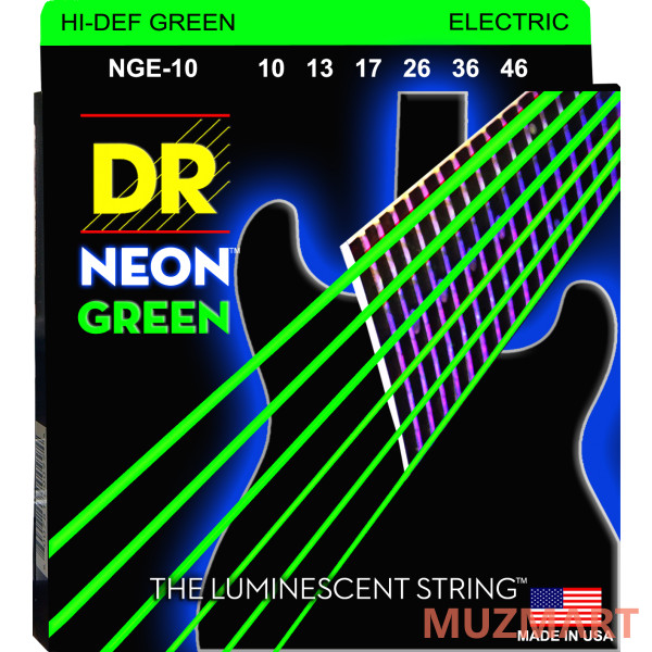 DR NGE-10 HIGH-DEF NEON Струны для электрогитары