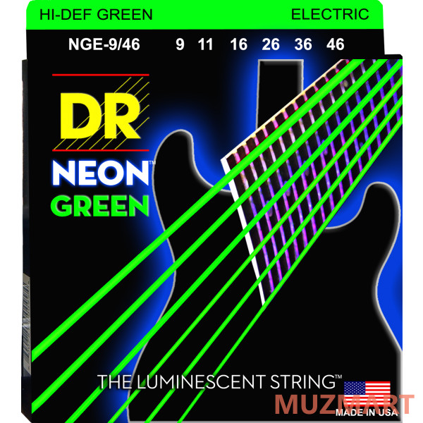 DR NGE-9/46 HIGH-DEF NEON Струны для электрогитары