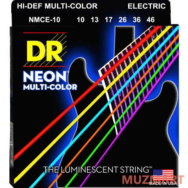 DR NMCE-10 HIGH-DEF NEON Струны для электрогитары