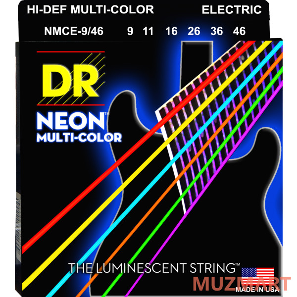 DR NMCE-9/46 HIGH-DEF NEON Струны для электрогитары 9-46