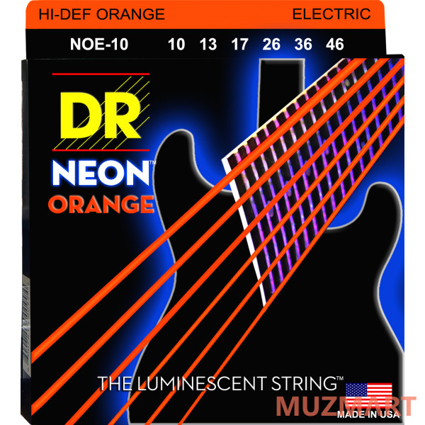 DR NOE-10 HIGH-DEF NEON Струны для электрогитары