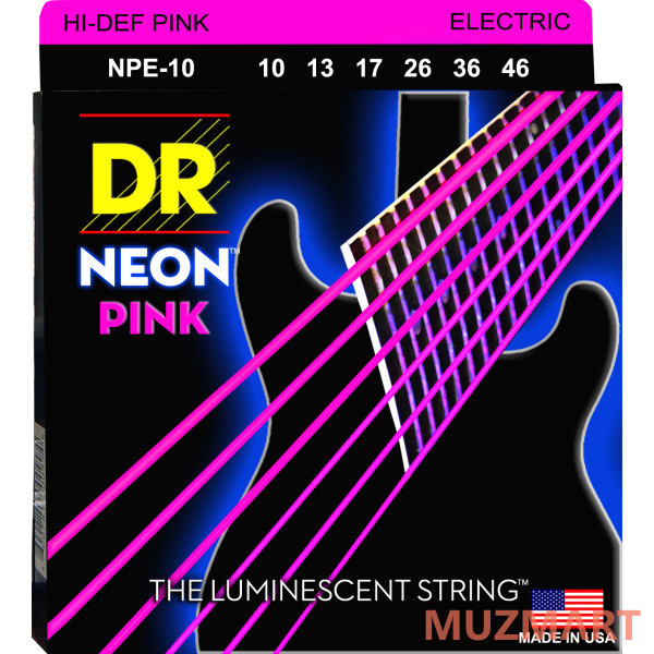 DR NPE-10 HIGH-DEF NEON Струны для электрогитары
