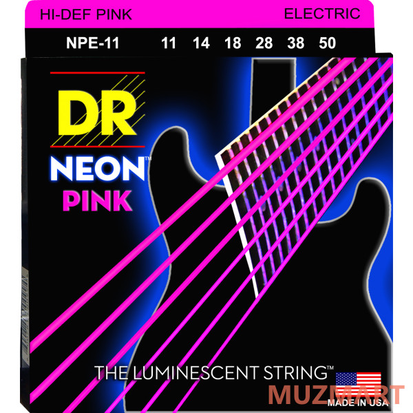 DR NPE-11 HIGH-DEF NEON Струны для электрогитары