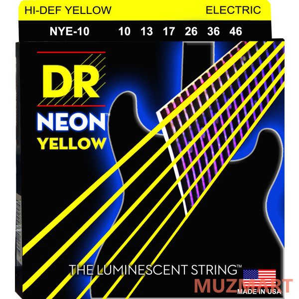 DR NYE-10 HI-DEF NEON Струны для электрогитары 10-46