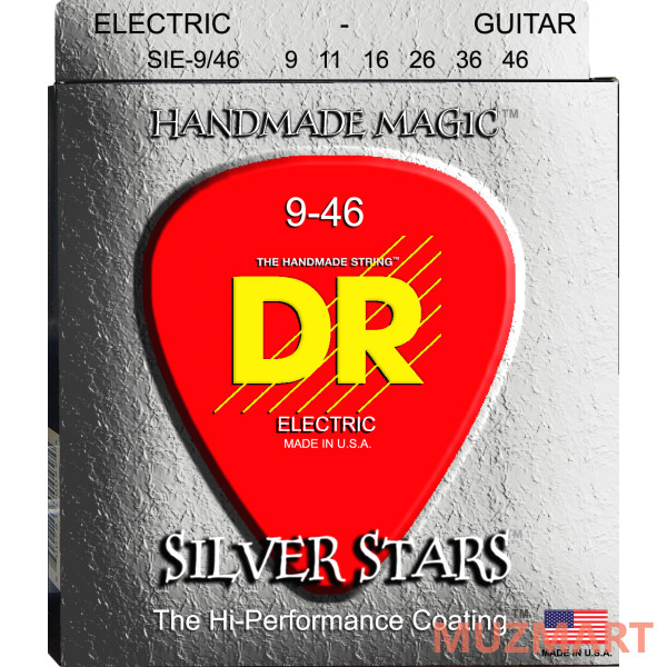 DR SIE-9/46 SILVER STARS Струны для электрогитары 9-46
