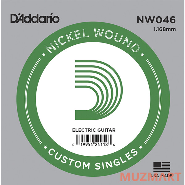 D'Addario NW046 Одиночная струна для электрогитары