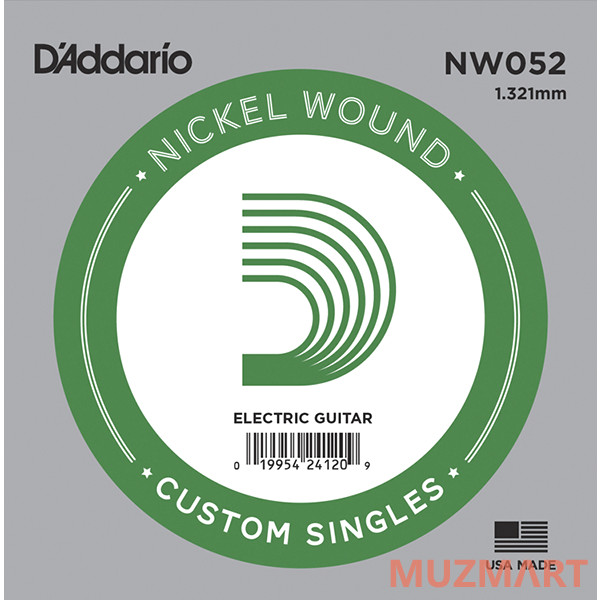 D'Addario NW052 Одиночная струна для электрогитары