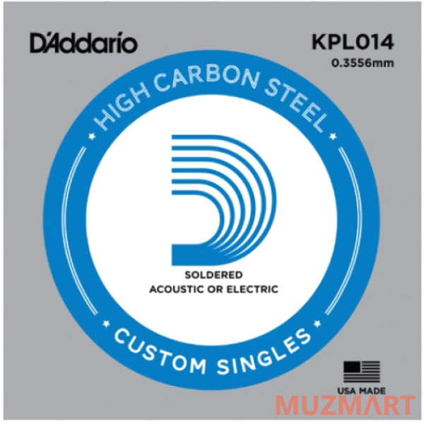 D'Addario KPL014 Одиночная струна для электрогитары