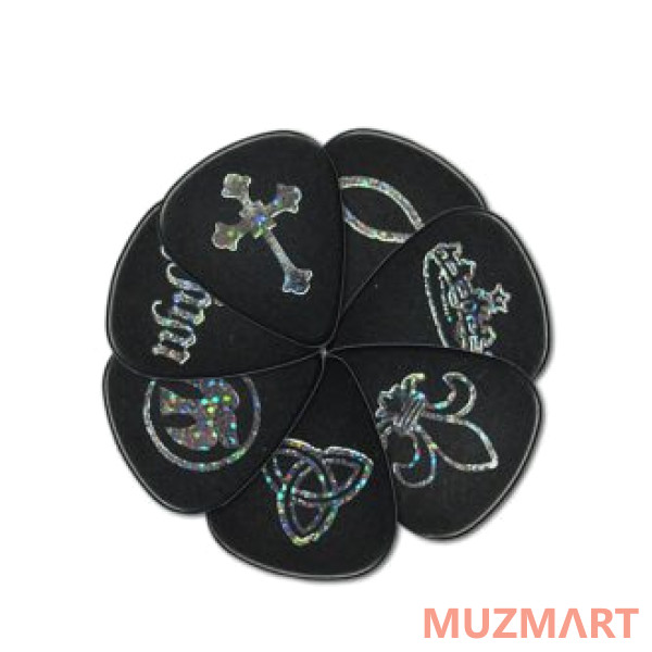 D'Andrea CP23 MD BLK Медиаторы, толщина 0.73 мм, 72 шт