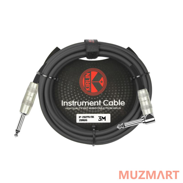 Kirlin IP-202PR 3M BK Инструментальный кабель, 3 м