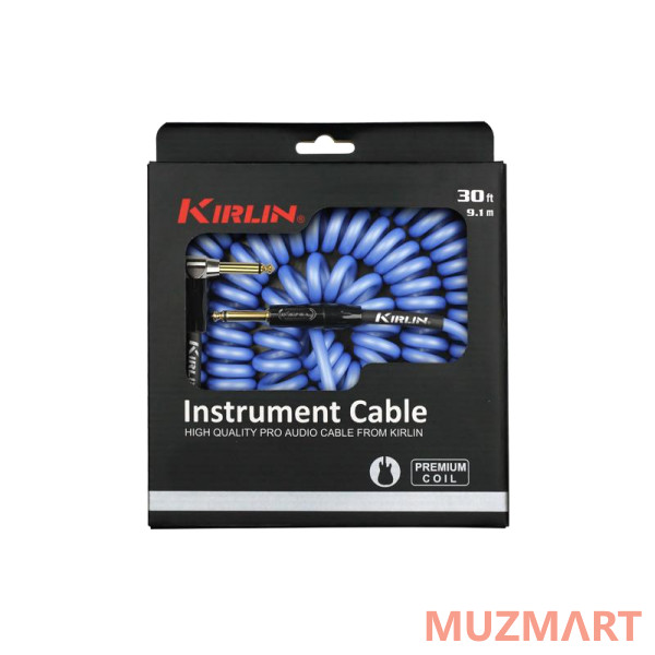 Kirlin IPK-222BFGL 9.1M BLE Инструментальный кабель, 9.1 м