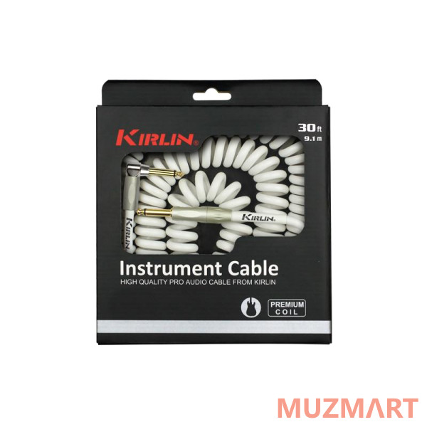 Kirlin IPK-222PFGL 9.1M WHE Инструментальный кабель, 9.1 м
