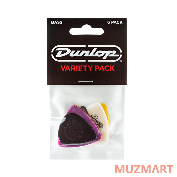 Dunlop PVP117 Набор медиаторов для бас-гитары, 6шт
