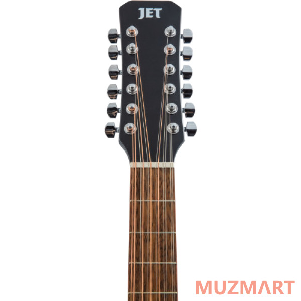 JET JDEC-255/12 BKS Электроакустическая 12-струнная гитара