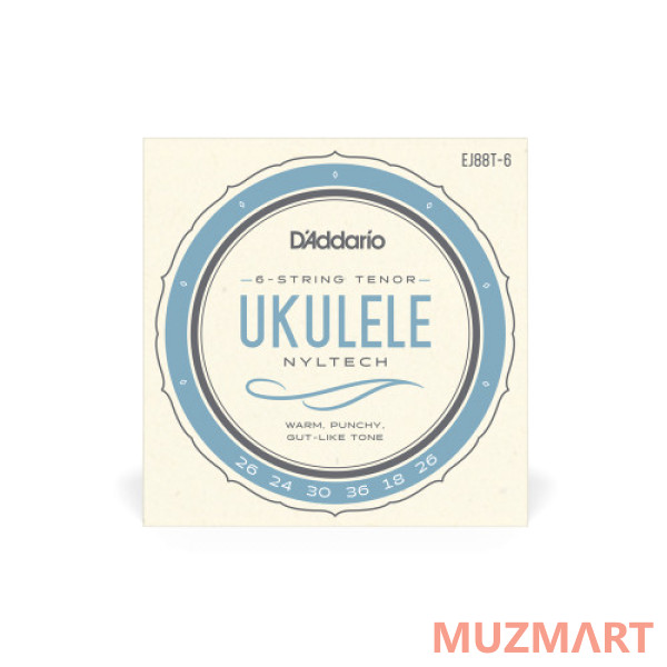 D'Addario EJ88T-6 Струны для укулеле тенор