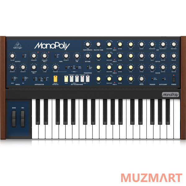 Behringer MONOPOLY Аналоговый 4-х голосный полифонический синтезатор