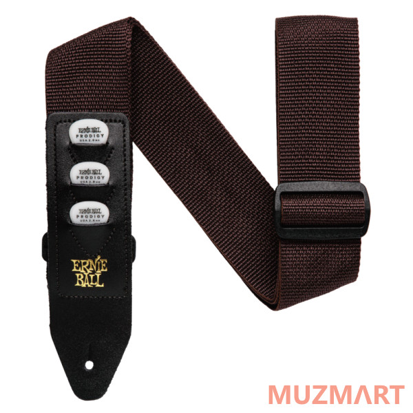 Ernie Ball 4250 PickHolder Brown Ремень для гитары