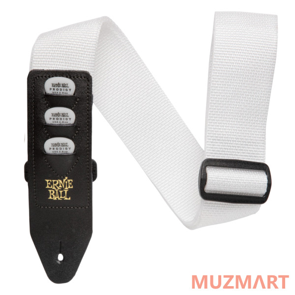 Ernie Ball 4259 PickHolder White Ремень для гитары