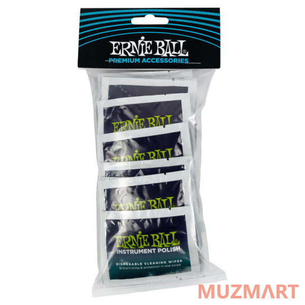 Ernie Ball 4248 Полироль для гитары (салфетки), 20 шт