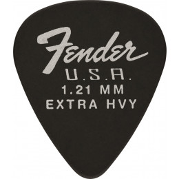 Fender 351 Dura-Tone 1.21 12 PK BLK Медиатор, 1.21 мм