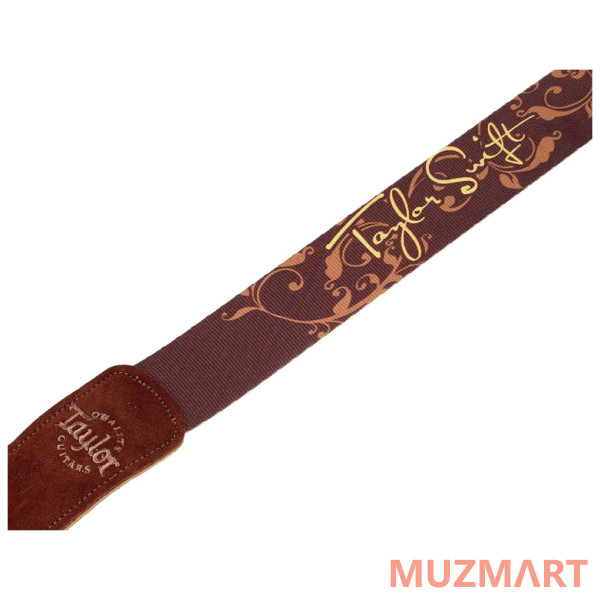 Taylor 4126-20 Taylor Swift Signature Guitar Strap, Brown Ремень для гитары