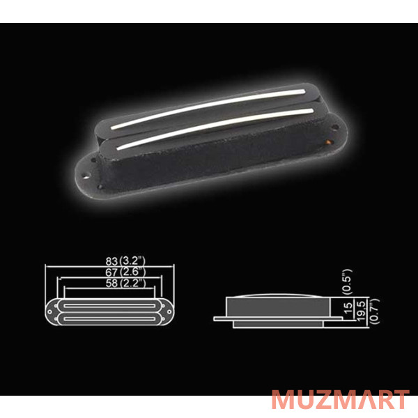 Belcat BHS-94ABridge-BK Звукосниматель магнитный, бридж