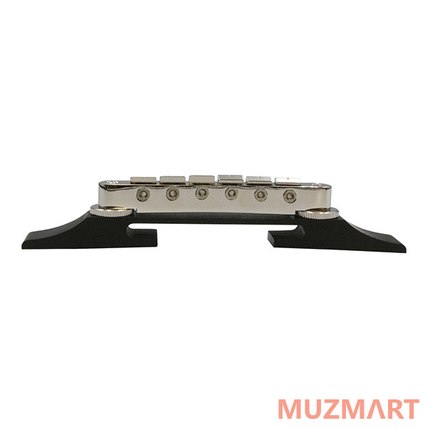 Hosco F-2820E Бридж для арктоп гитары Tune-O-Matic, никель