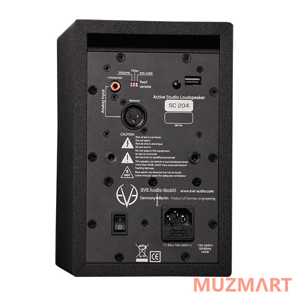 EVE Audio SC204 Студийный монитор, активный 100 Вт