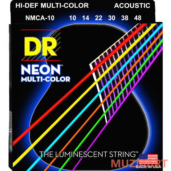 DR NMCA-10 HI-DEF NEON Струны для акустической гитары