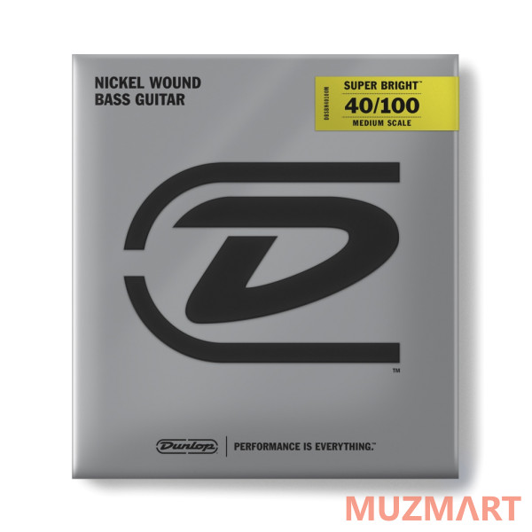 Dunlop DBSBN40100M Super Bright Комплект струн для бас-гитары
