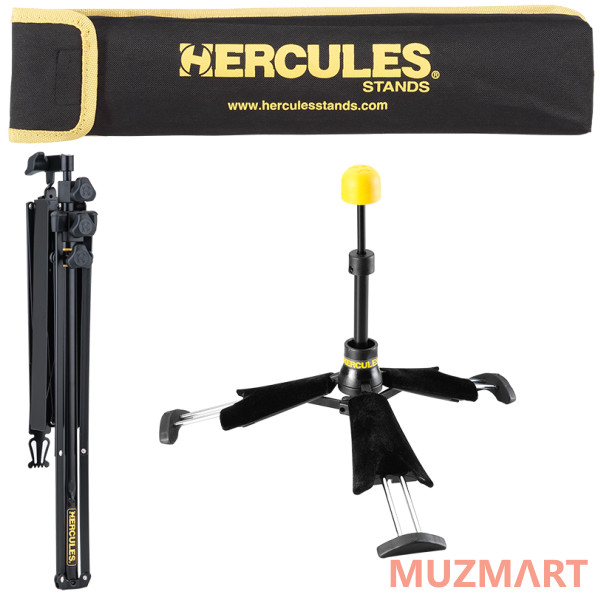 Hercules DS440BP Компактная стойка для кларнета в комплекте со складным пюпитром