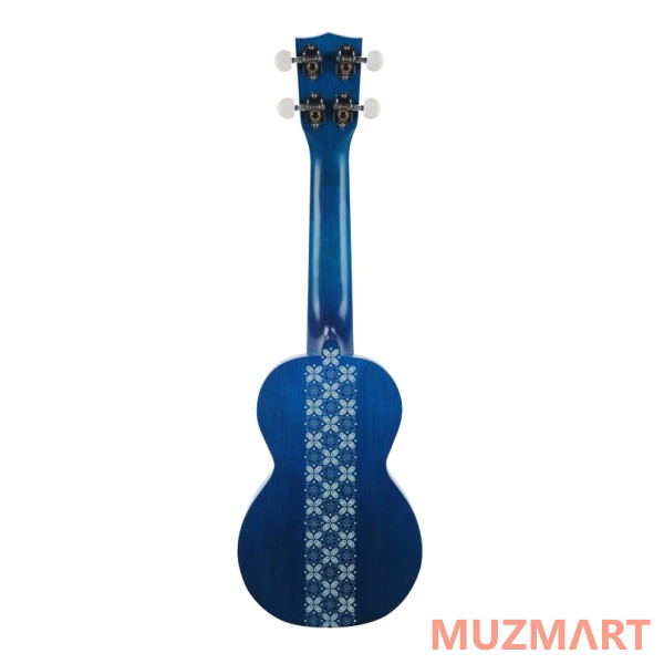 Mahalo MK1BATBU Укулеле с чехлом, цвет Transparent Blue