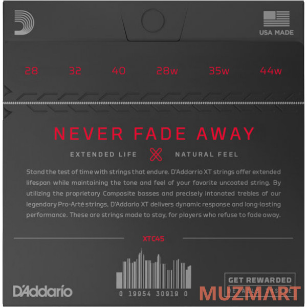 D'Addario XTC45 Струны для классической гитары