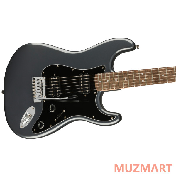 Squier Affinity Stratocaster HH LRL Charcoal Frost Metallic Электрогитара