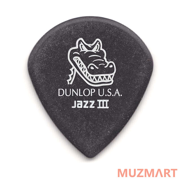 Dunlop 571P1.4 Gator Grip Jazz III Медиаторы, 6шт, толщина 1,14мм