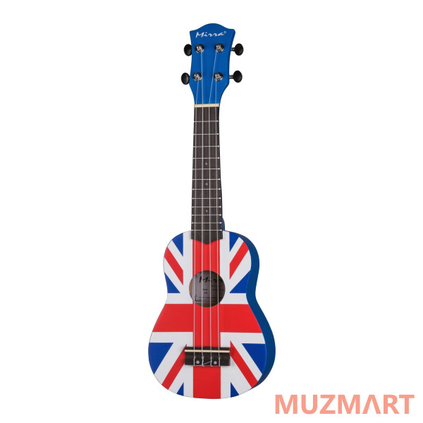 Mirra UK-300-21-YG Укулеле сопрано с рисунком Union Jack