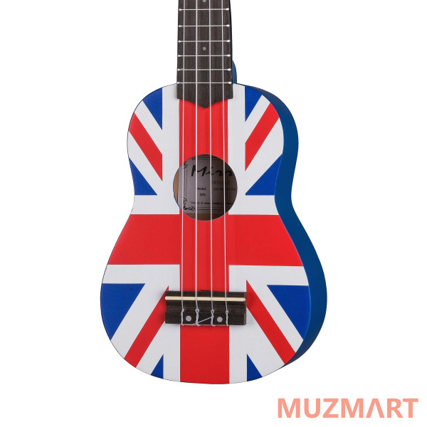 Mirra UK-300-21-YG Укулеле сопрано с рисунком Union Jack